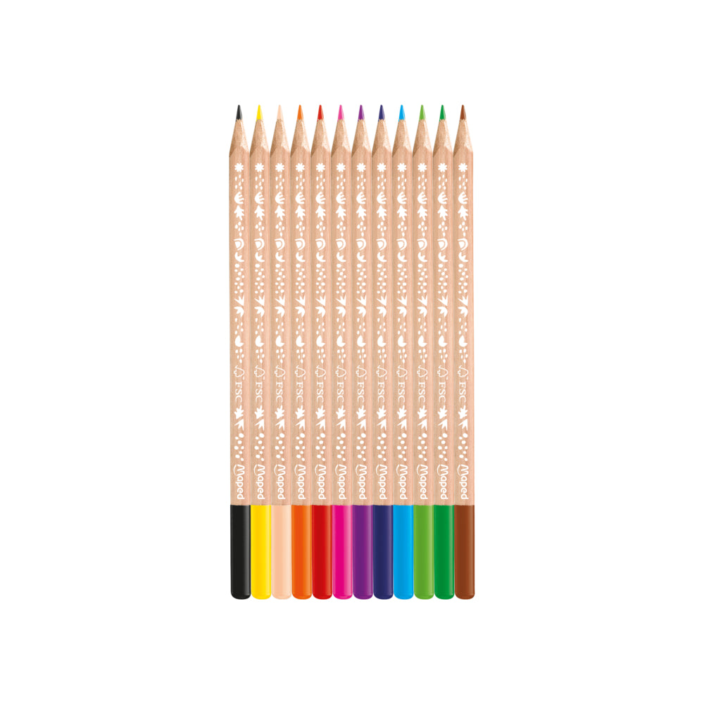 LÁPIS DE COR SMILING PLANET 12 CORES FSC 100% BV-CO