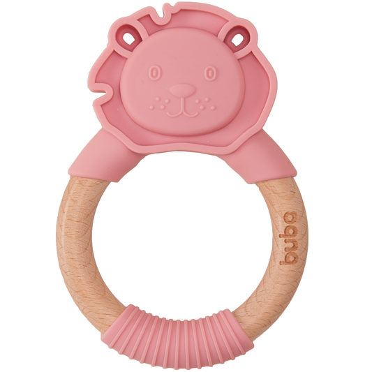 MORDEDOR LEAO EM SILICONE ROSA