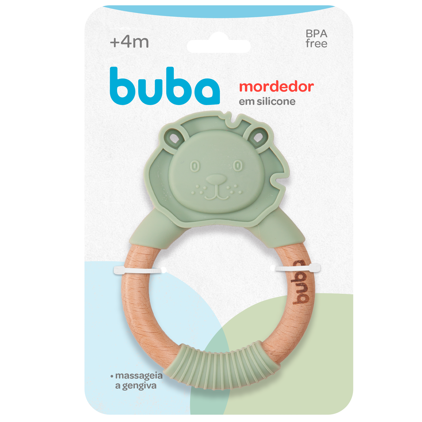 MORDEDOR LEAO EM SILICONE VERDE